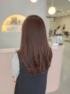 リノ(Lino) ツヤブラウン/レイヤースタイル/簡単スタイリング