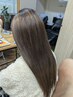【ストレート】縮毛矯正＋カラー＋カット￥17000～