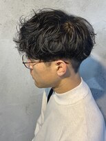 ニアウ 高崎店(Niau) メンズマッシュシャドウパーマツイスト群馬高崎眉毛