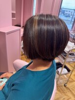 ヘアアートディックス 土気店(Hair Art dix)&nbsp;前下がりグラデーション　大人ハイライト