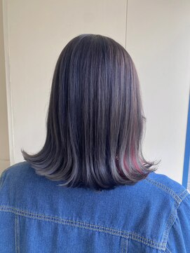 カシェ リタ ヘアー(CACHE'&RITA HAIR) ボブ◯外ハネ◯イヤリングカラー◯ピンク◯グレージュ