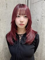 サンク 原宿 表参道(cinq)&nbsp;透明感ピンクミルクティーベージュダブルカラーハイライトカラー