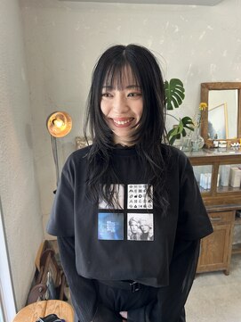 ヘアー バトン(hair vaton) ロングウルフカット