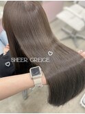 ☆透明感たっぷりシアーグレージュ 髪質改善トリートメント☆