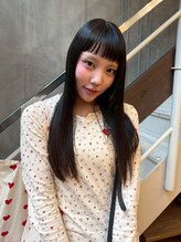 マッシュ 北堀江(MASHU) 【似合わせカット　松本】　前髪カット×艶ダークカラー
