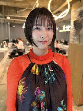 イトシテ 縮毛矯正でも柔らかいミニボブ　【鎌田　隆雅】