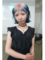 レコ 渋谷(LECO)&nbsp;ブルーピンクルーツデザインボブ