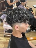 ホワイトメッシュスペインカール