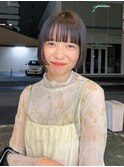 ミニボブ前髪カット髪質改善酸性ストレートトリートメント