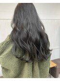 ロングレイヤーカット/美髪スタイル/艶グレージュ