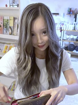 ブレイズヘアー(BLAZEhair) 【バツグンの透明感】ホワイトバレイヤージュ×ブリーチ2回