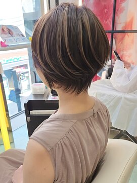 ウィル あべの店(WiLL) イメチェン丸みショートナチュラルボブ30代40代50代田嶋37