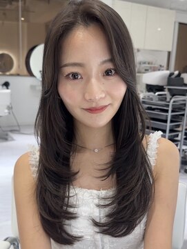 エレメント 五反田店(EREMENT) ハイライトカラーミルクティーベージュレイヤーカット