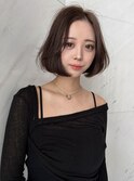 顔周りミディアムレイヤーカットレイヤーボブタッセルボブ表参道