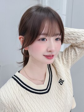 アルバム 池袋(ALBUM) 顔周りレイヤー大人ガーリー韓国ヘア似合わせカット_F31345