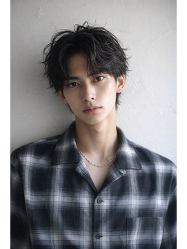 ベル 表参道Terrace(Belle) フェザーパーマ/センターパート/ツーブロック/シャドウパーマ