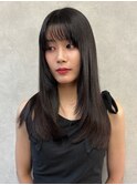 令和の王道スタイル　髪質改善×暗髪ロング×顔まわりレイヤー