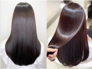 ニューライン 豪徳寺 山下(New-Line)の写真/独自の究極の髪質改善◎縮毛矯正ミネコラで潤艶感UP！高濃度水素とダメージレスで理想の髪質へ