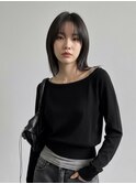 50代ハンサムショートショートバレイヤージュクラゲヘアパーマ
