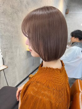 スタイルジャパン 新都心店(style JAPAN)の写真/【 髪質改善 × ブリーチ 】派手すぎない上品な透明感。大人女性に似合うブリーチなしダブルカラーもお任せ