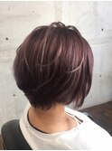 【人気ハイトーン】パールアッシュ&エアリーショートスタイル