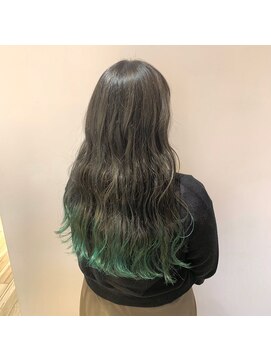 ネオヘアー 曳舟店(NEO Hair) ミントグリーン裾カラー☆（曳舟）