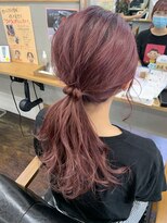 ルプラ カルム(le-pla Calme)&nbsp;ピンクポニーテール♪ローポニーテール/アレンジ　20代30代40代