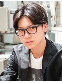 AFLOAT《矢田菜津紀》表参道　メンズ好感度メガネ束感◎髪型