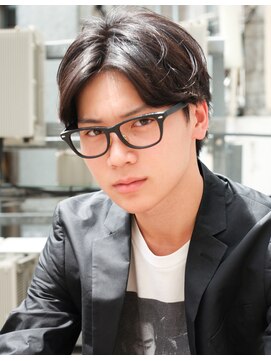 アフロート ディル(AFLOAT D'L) AFLOAT《矢田菜津紀》表参道 メンズ好感度メガネ束感◎髪型