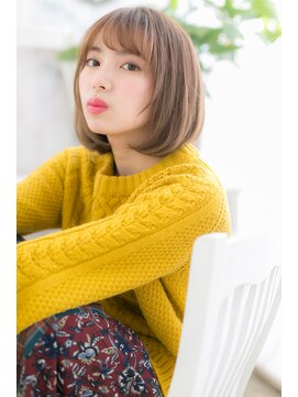 ミック 日暮里店(miq) オンブレオレンジカラー☆格上げ大人ボブb