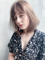 アイティー バイ アルバム 中野店(IT by ALBUM)&nbsp;ナチュラルカール_クールショートピンクベージュボブルフ_37789