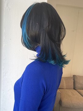 ターン ヘアー(TAAN HAIR) ターコイズブルー