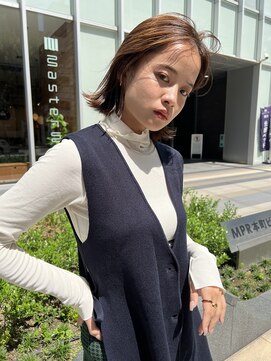 オーシャン(Ocean) ［Ocean Hair&Life 水田成美］秋のトレンド外ハネボブスタイル