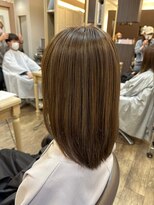 ベルプロッドバイアルター 千葉(bel. prod by aL-ter)&nbsp;【bel.高野】グレージュカラー/シルキーベージュ/斜めバング