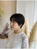 抜け感ナチュラルショートヘア