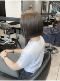 グレージュ×ボブ 20代30代40代ヘア 小顔 大阪ボブ 梅田