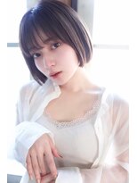 アトリエマイ 西新井東口店(MAI) 大人可愛いシースルーバングボブ/ハイライト/グレーベージュ