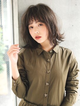 アンドレイ 表参道(andrey) [ANDREY]グレーベージュ/レイヤーロング/前髪パーマ黒髪カタログ