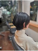 ナチュラルラウンドショート30代、40代、50代