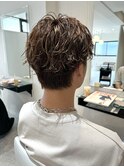 センターパート×ニュアンススパイラルパーマ