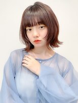 レア 表参道(L'ea)&nbsp;ミディアムヘア暗めカラーグランマッシュデザインカラー