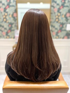 リケア 岸和田店(RECARE) まろやかなモカベージュで、やわらかそうなつや髪◎