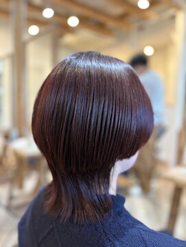 ヘアリゾート バルボア アイランド(hair resort Balboa Island) 個性派マッシュウルフ×レッド