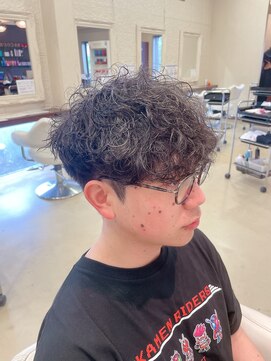 浪漫館 アールズコート(R's Court) 波巻きミックスパーマ @木原 2.15