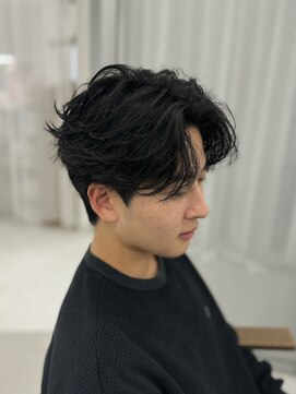 バース 梅田中崎町店(BIRTH) ニュアンスパーマセンターパートフェザーパーマワンカールパーマ