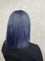 アン ブリーチ 大宮駅東口店(UN BLEACH)&nbsp;ブリーチ１回ネイビーブルーカラー♪