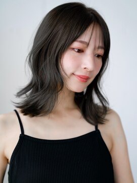 レノラ 本町(LENORA) 美髪ミディアムレイヤーカットデジタルパーマチェリーブラウン