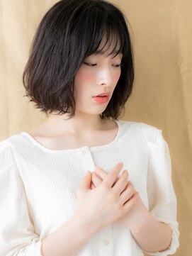 カバーヘア 上尾西口店(COVER HAIR) 黒髪アッシュ大人美人立体感ボブウルフカット309W上尾30代40代