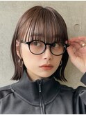 切りっぱなしボブ/くびれボブ/ぱつっとボブ/外ハネボブ
