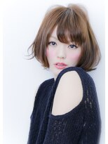 6Dエクステ 板橋店 アッシュカラー軽めミディアムボブヘア